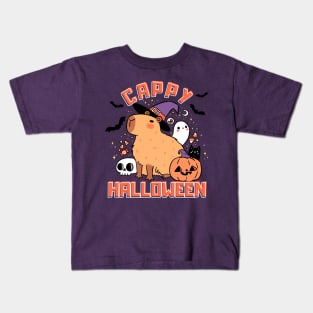 Cappy halloween a Cute capybara ready for halloween Kids T-Shirt